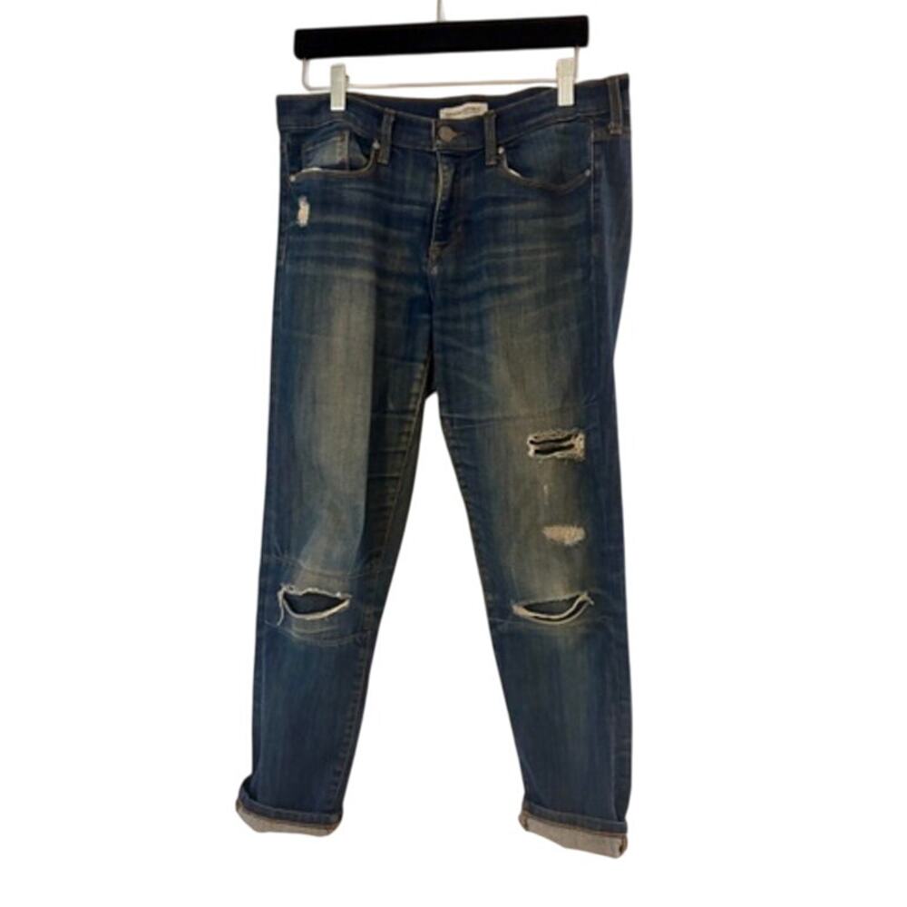 Banana Republic Skinny Ankle Jeans Size 29 Distressed Medium Wash Womens Denim‎